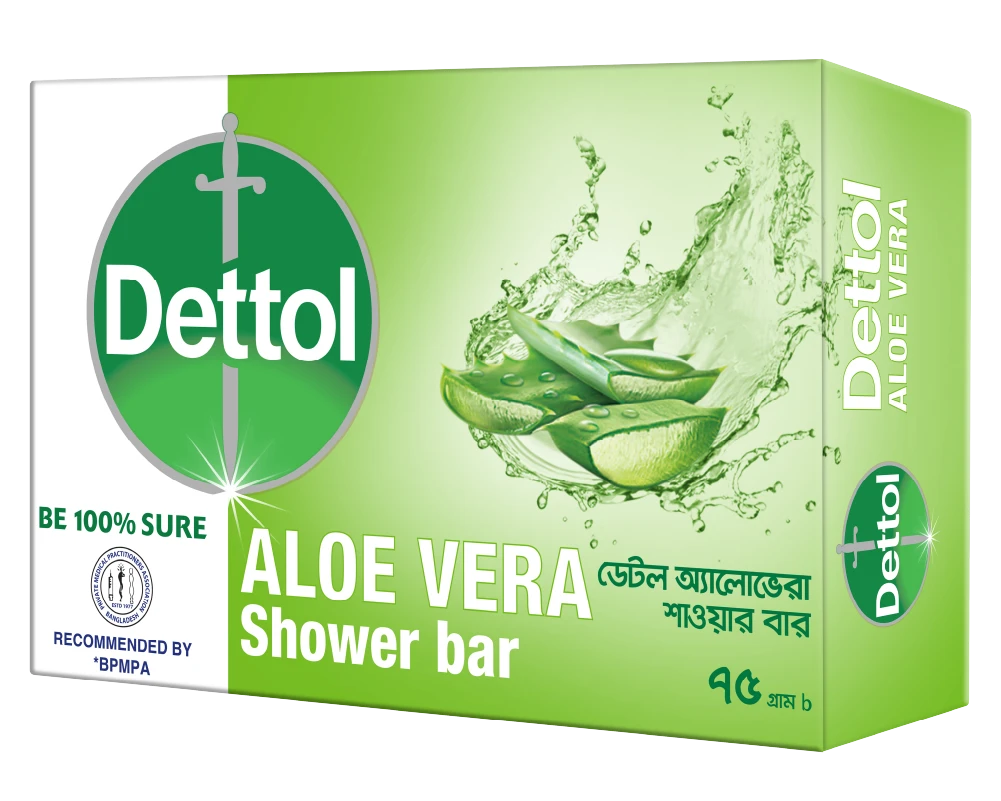 Dettol Aloe Vera Bathing Bar Soap 75gm
