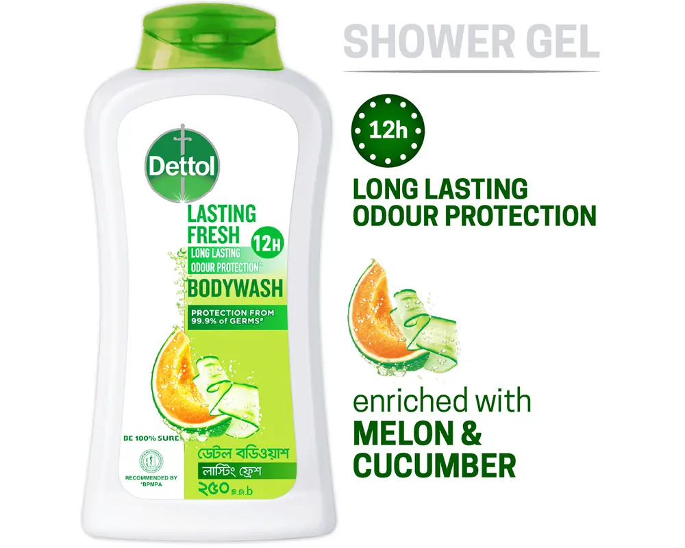 Dettol Lasting Fresh Body Wash 250ml