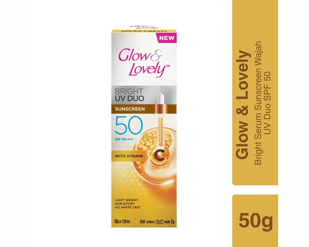 Glow & Lovely Sunscreen Cream 50SPF 50gm