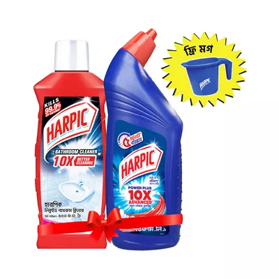 Harpic Toilet & Bathroom Cleaner Liquid (Free Mug) 1.25 ltr