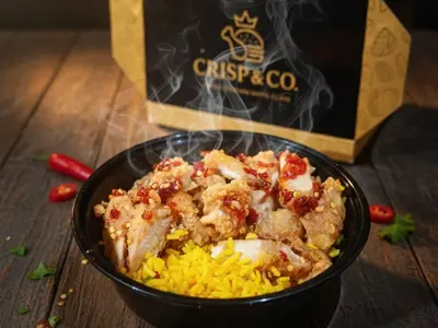 Hot Honey Yellow Rice Chicken Rice Bowl