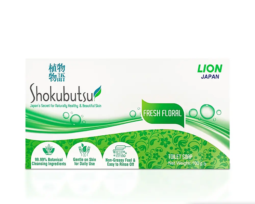 Lion Shokubutsu Fresh Floral Soap 100gm