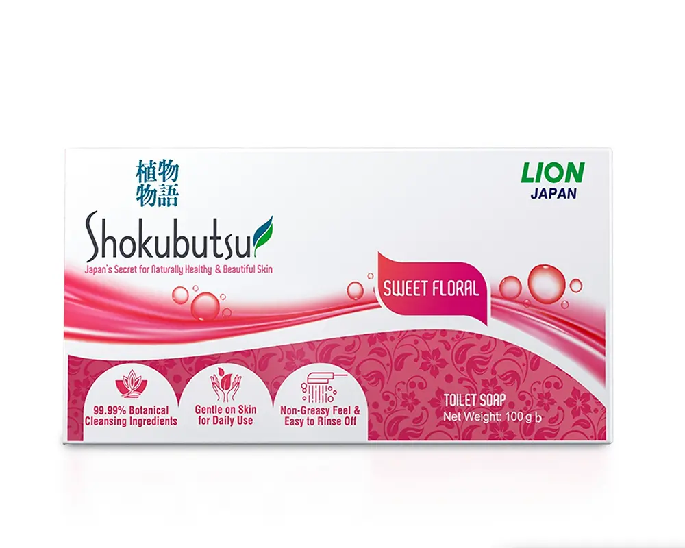 Lion Shokubutsu Sweet Floral Soap 100gm