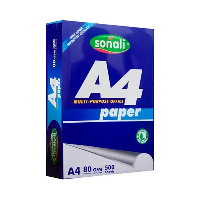 Sonali A4 Size Paper (80 GSM) 1 Rim