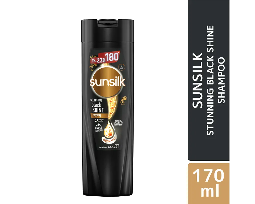 Sunsilk Stunning Black Shine Shampoo 180(±)10ml